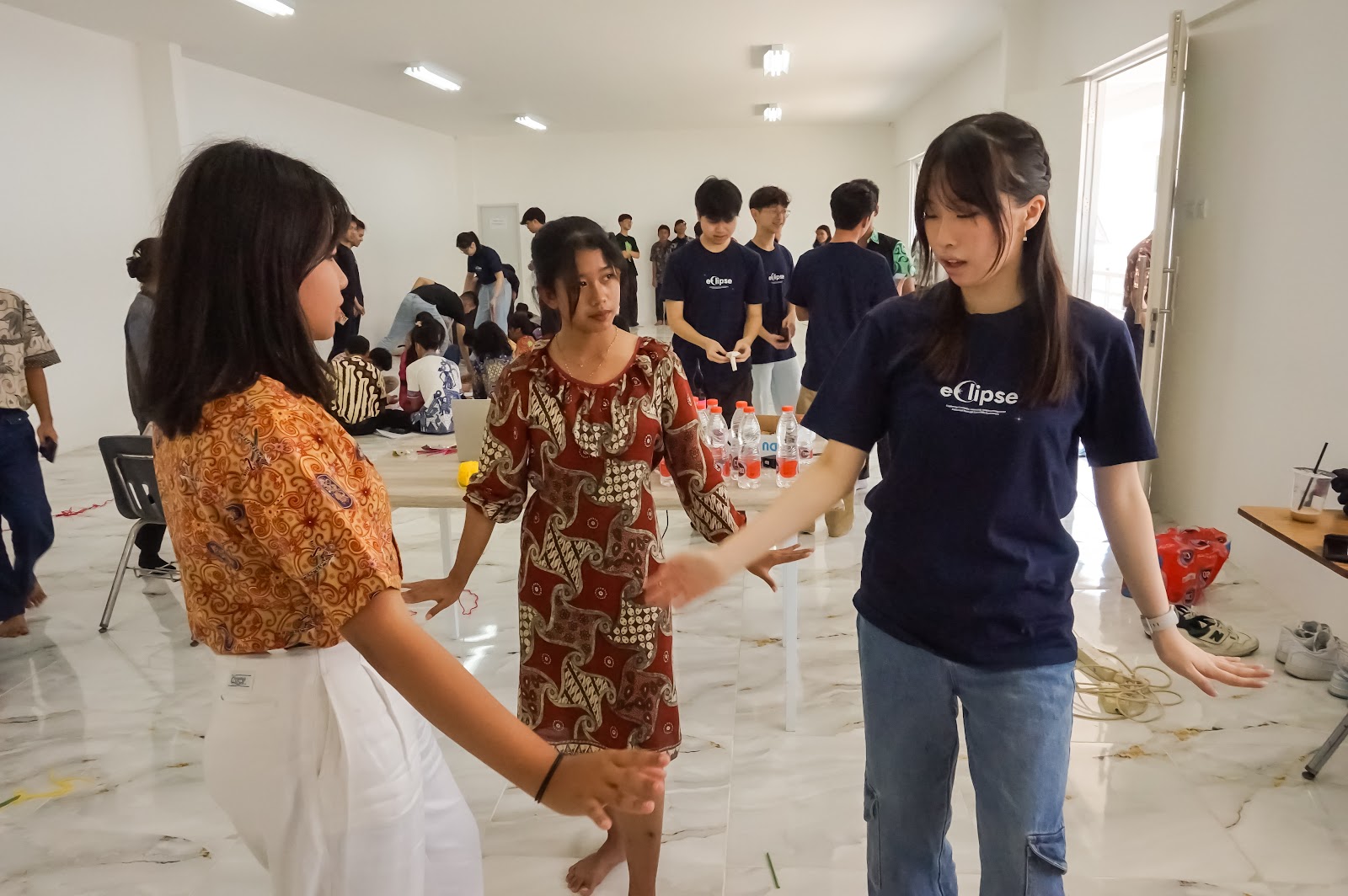 People coming together for a community learning session