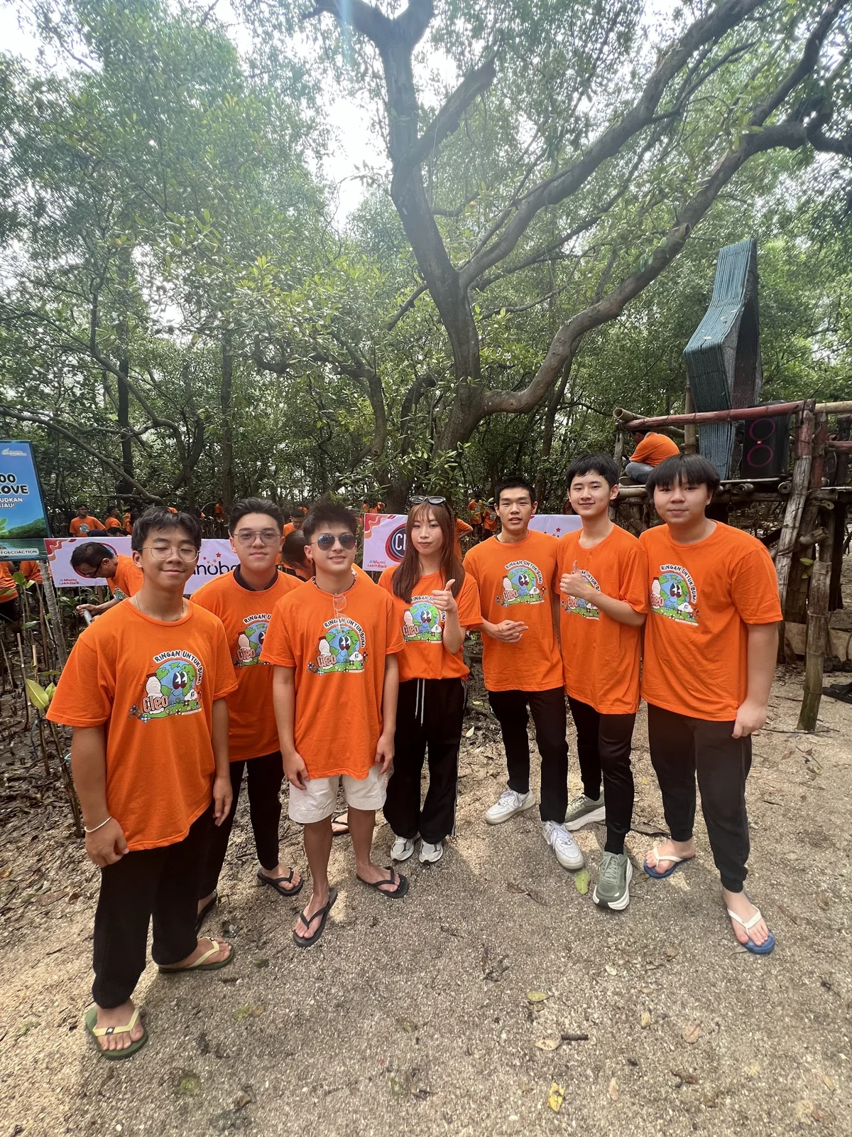 EclipseLearns participants on a path through the mangroves